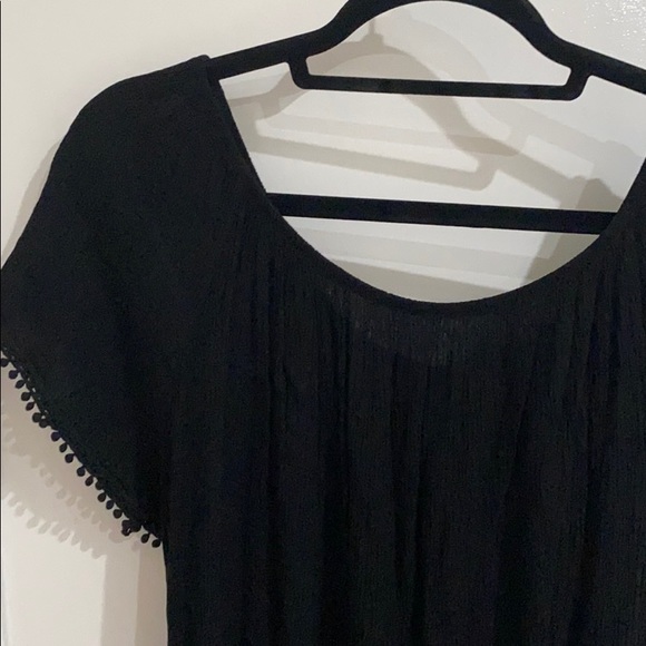 Boohoo crochet trim off the shoulder play suit - Picture 5 of 6